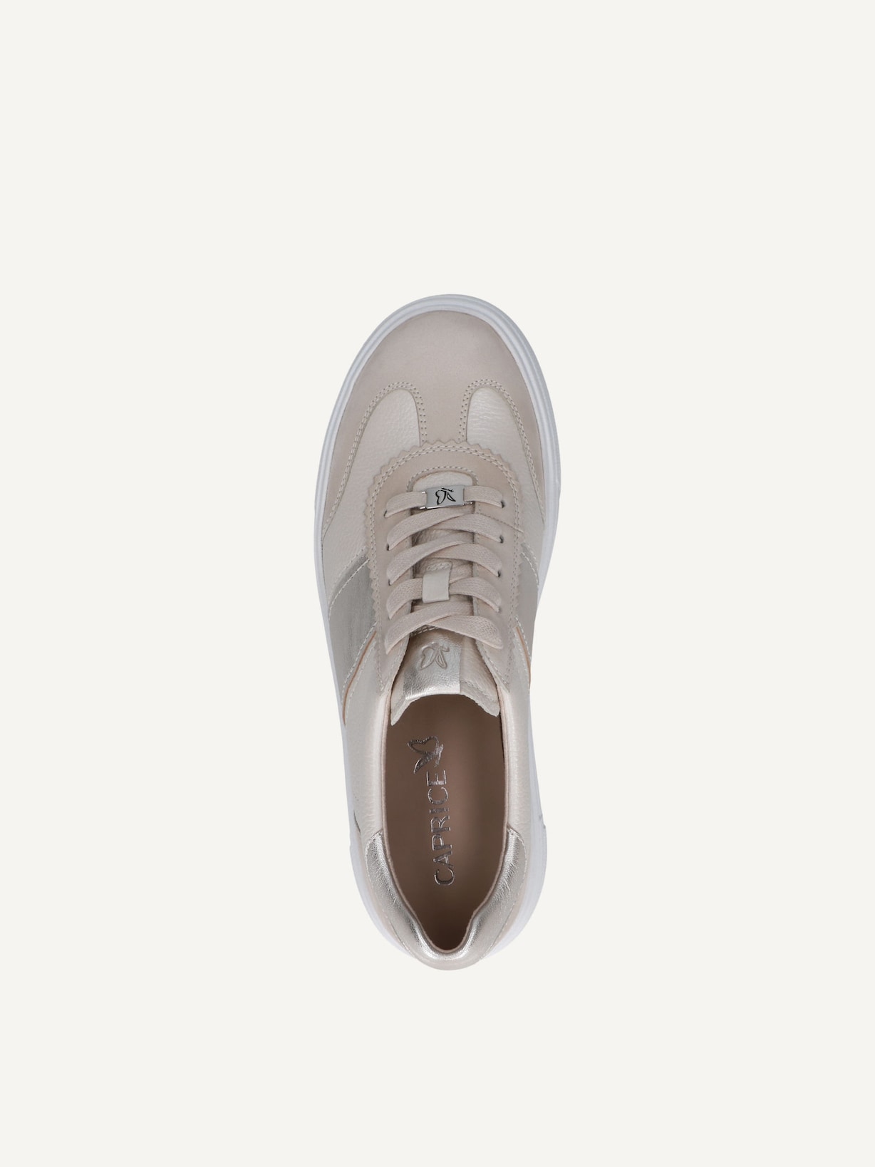 Caprice, Basket en cuir - blanc SNOW COMB, image 4 sur 5