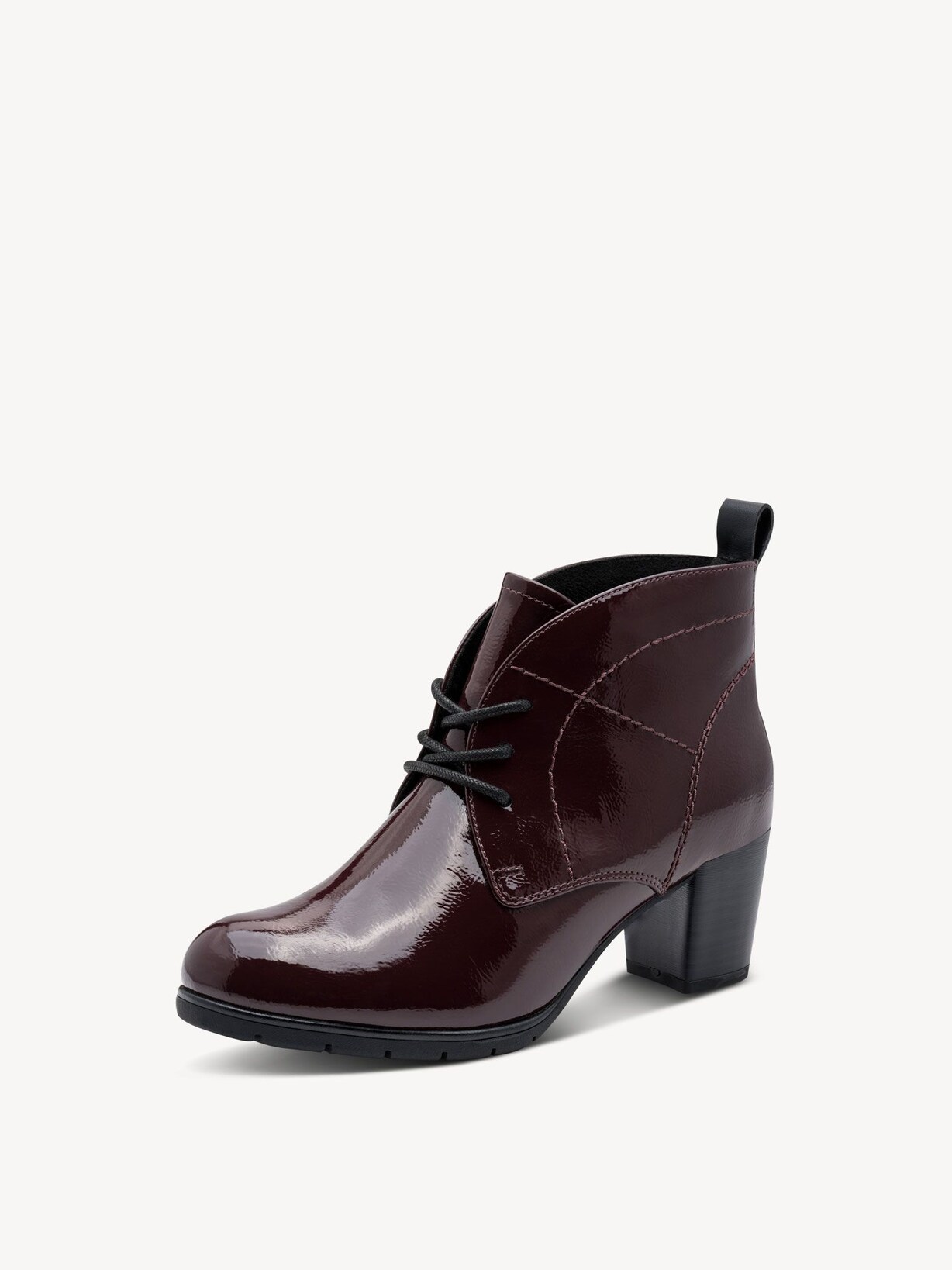 Marco Tozzi, Bottine - rouge BORDEAUX PAT., image 1 sur 6