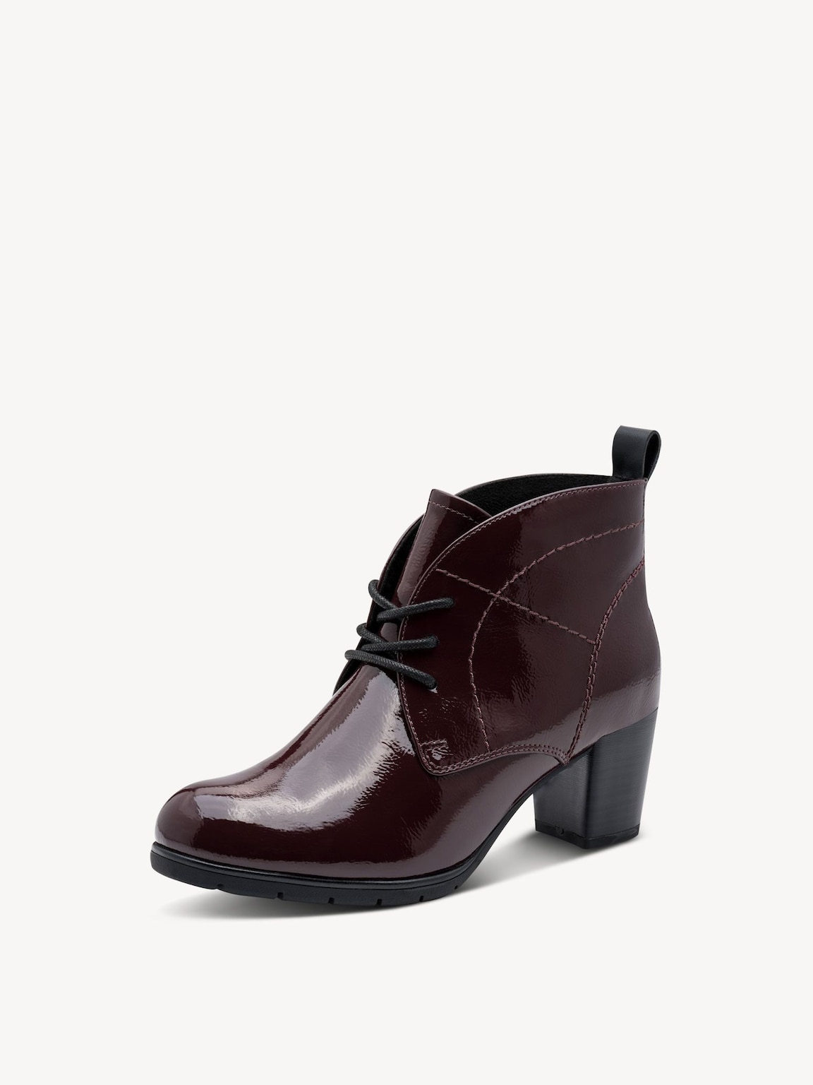 Marco Tozzi, Stiefelette - rot BORDEAUX PAT., Bild 2 von 6