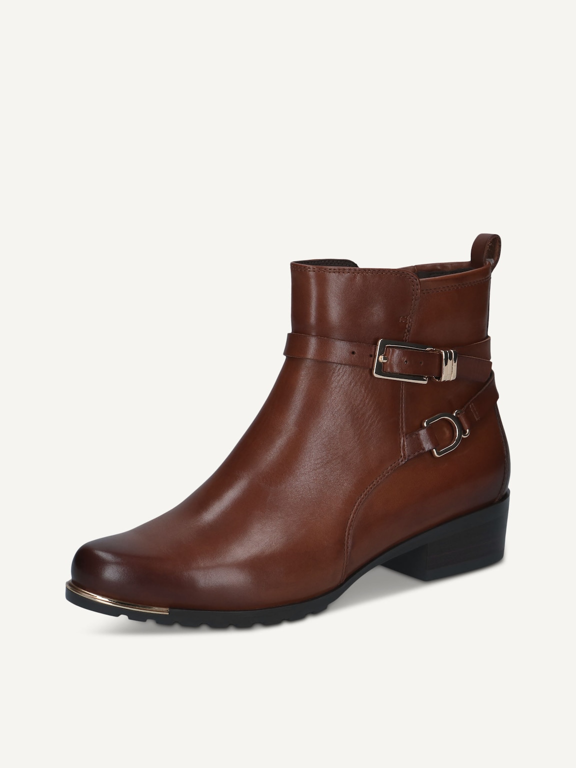 Caprice, Leather Bootie - brown COGNAC NAPPA, image 1 of 6