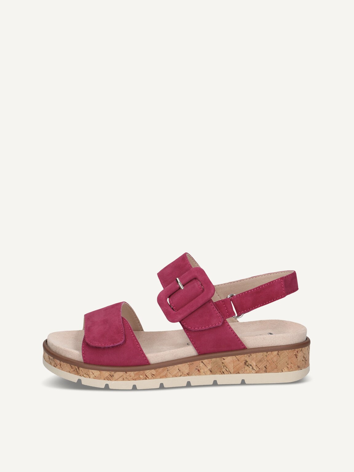 Caprice, Leather Sandal - pink FUCHSIA SUEDE, image 2 of 5