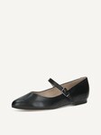 Not selected, Caprice, Leather Ballerina - black BLACK NAPPA