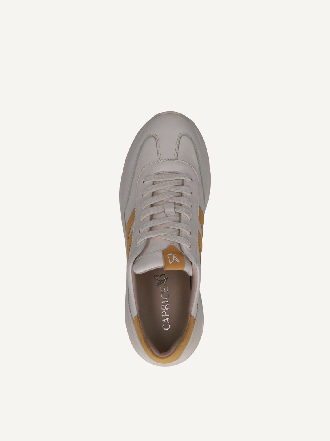 Caprice, Leather Sneaker - yellow VANILLA COMB, image 5 of 5