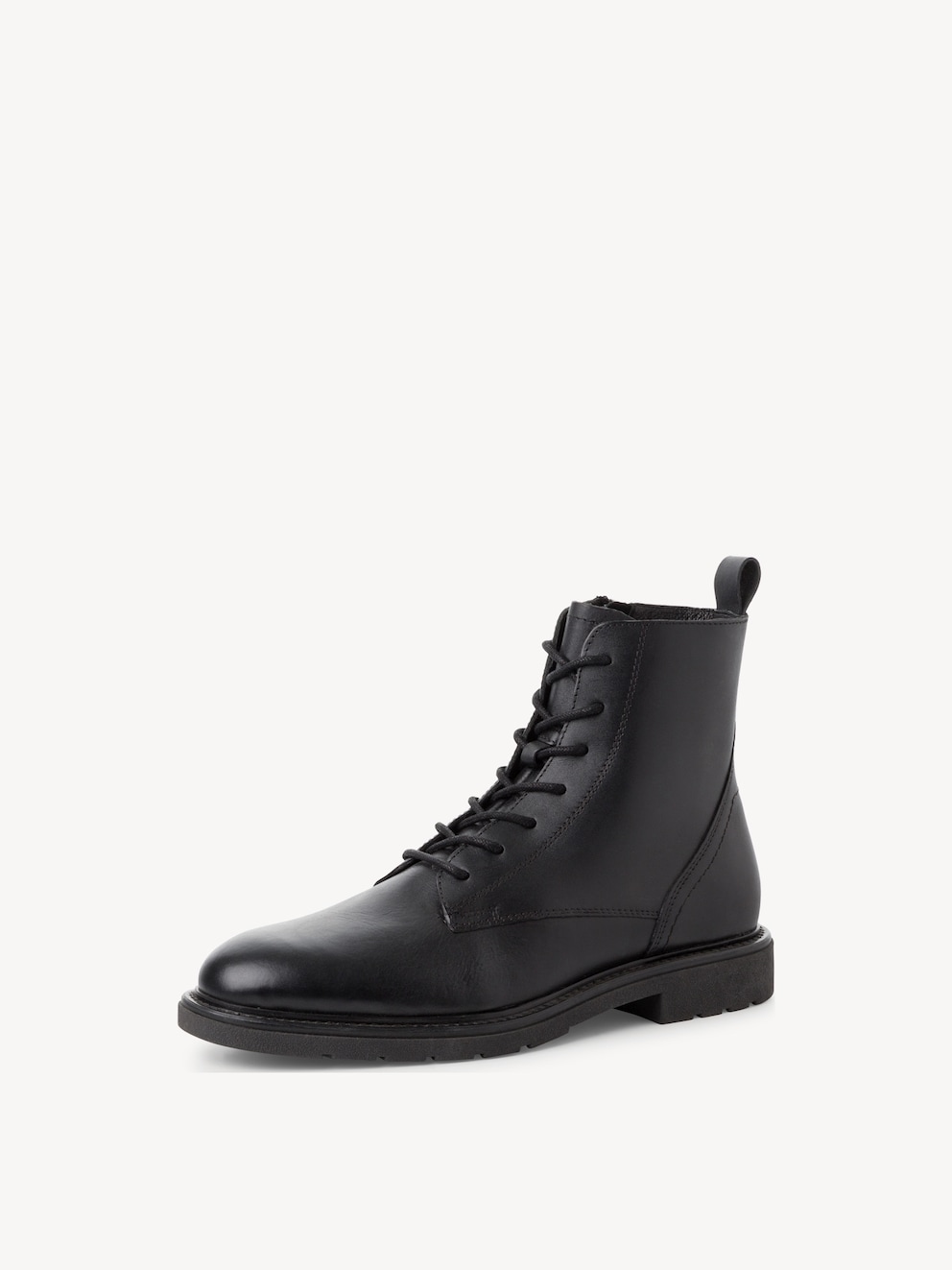 Marco Tozzi, Leren Enkellaarsje - zwart BLACK, afbeelding 1 van 7