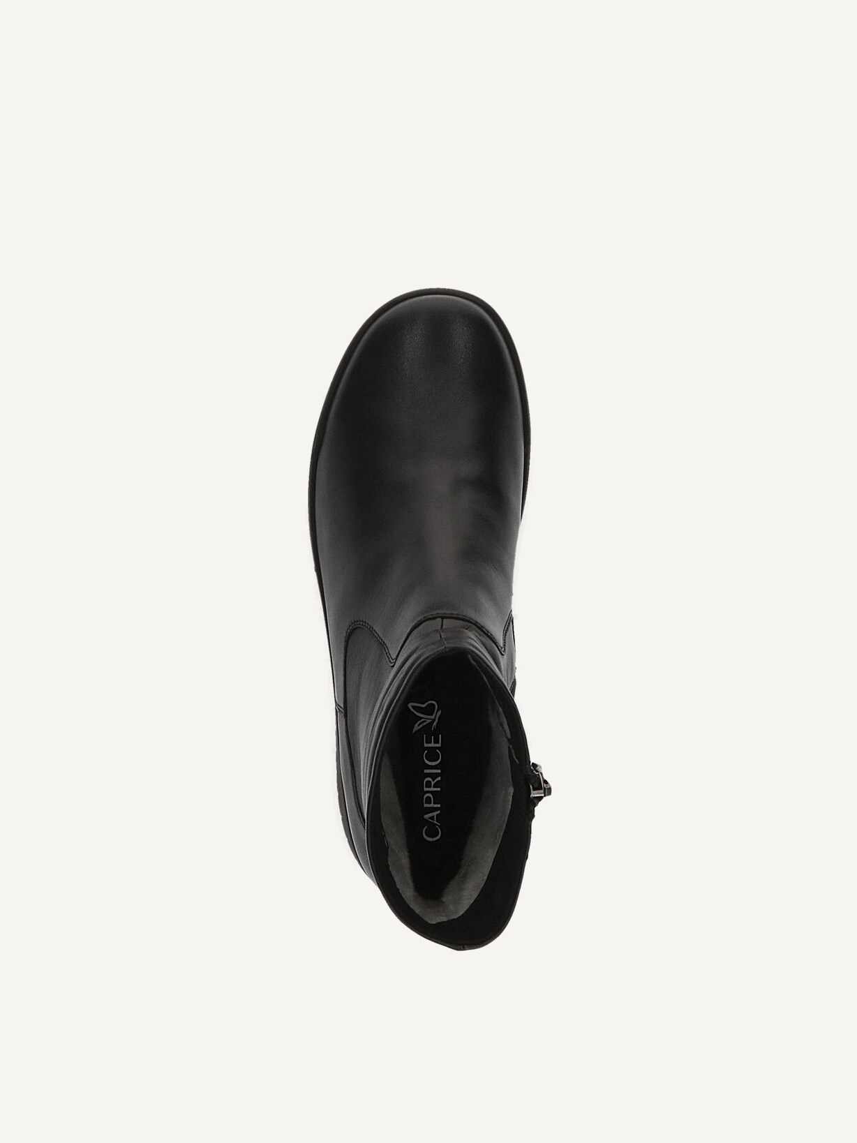 Caprice, Bottine en cuir - noir BLACK SOFTNAP., image 4 sur 5