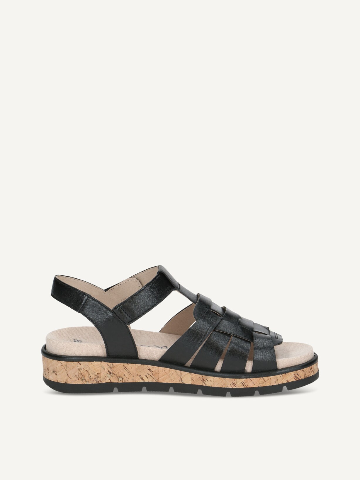 Caprice, Sandale en cuir - marron BLACK NAPPA, image 3 sur 5