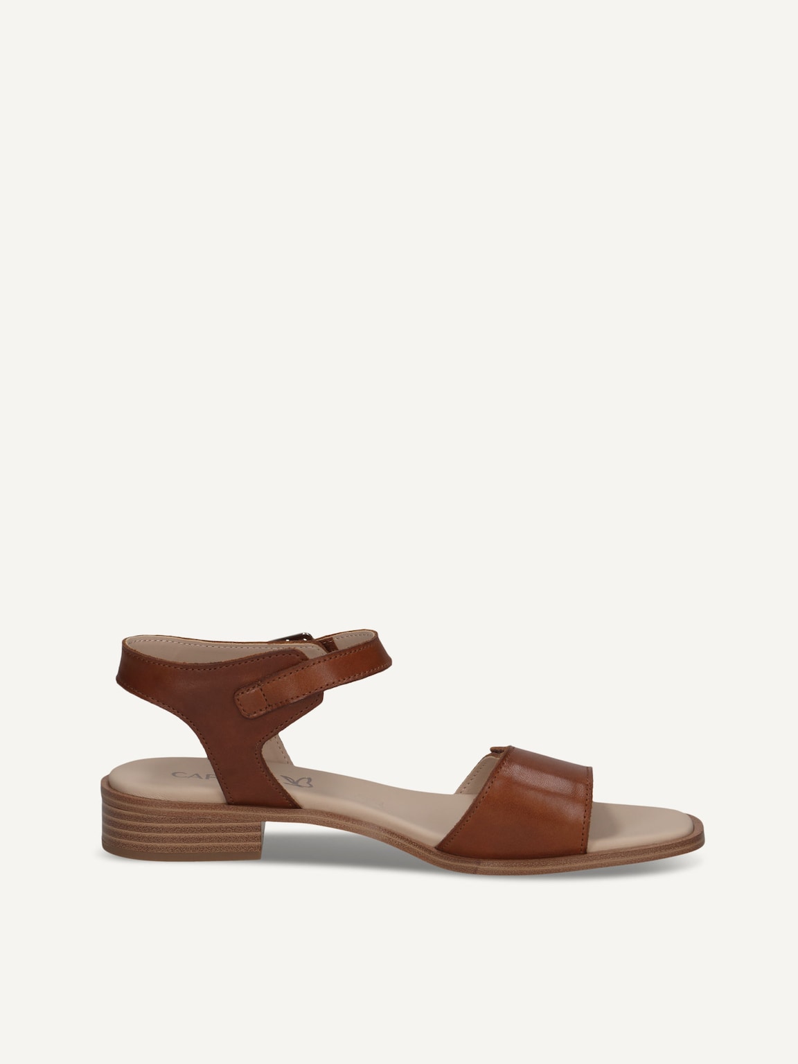 Caprice, Leather Heeled sandal - brown COGNAC NAPPA, image 3 of 5