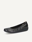 Not selected, Caprice, Leather Ballerina - black BLACK DEER