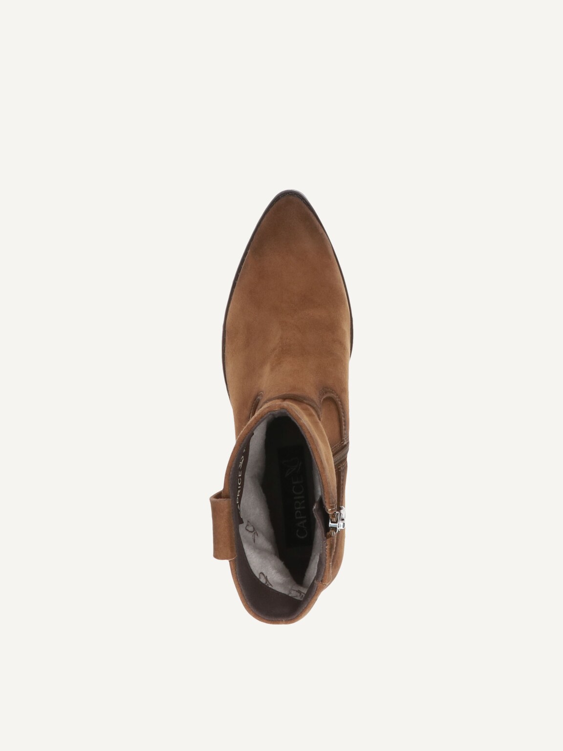 Caprice, Leather Bootie - khaki KHAKI SUEDE, image 5 of 5