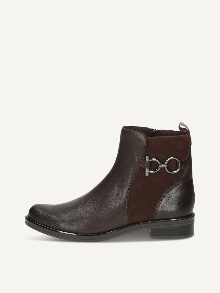 Caprice, Bottine en cuir - marron DK BROWN COMB