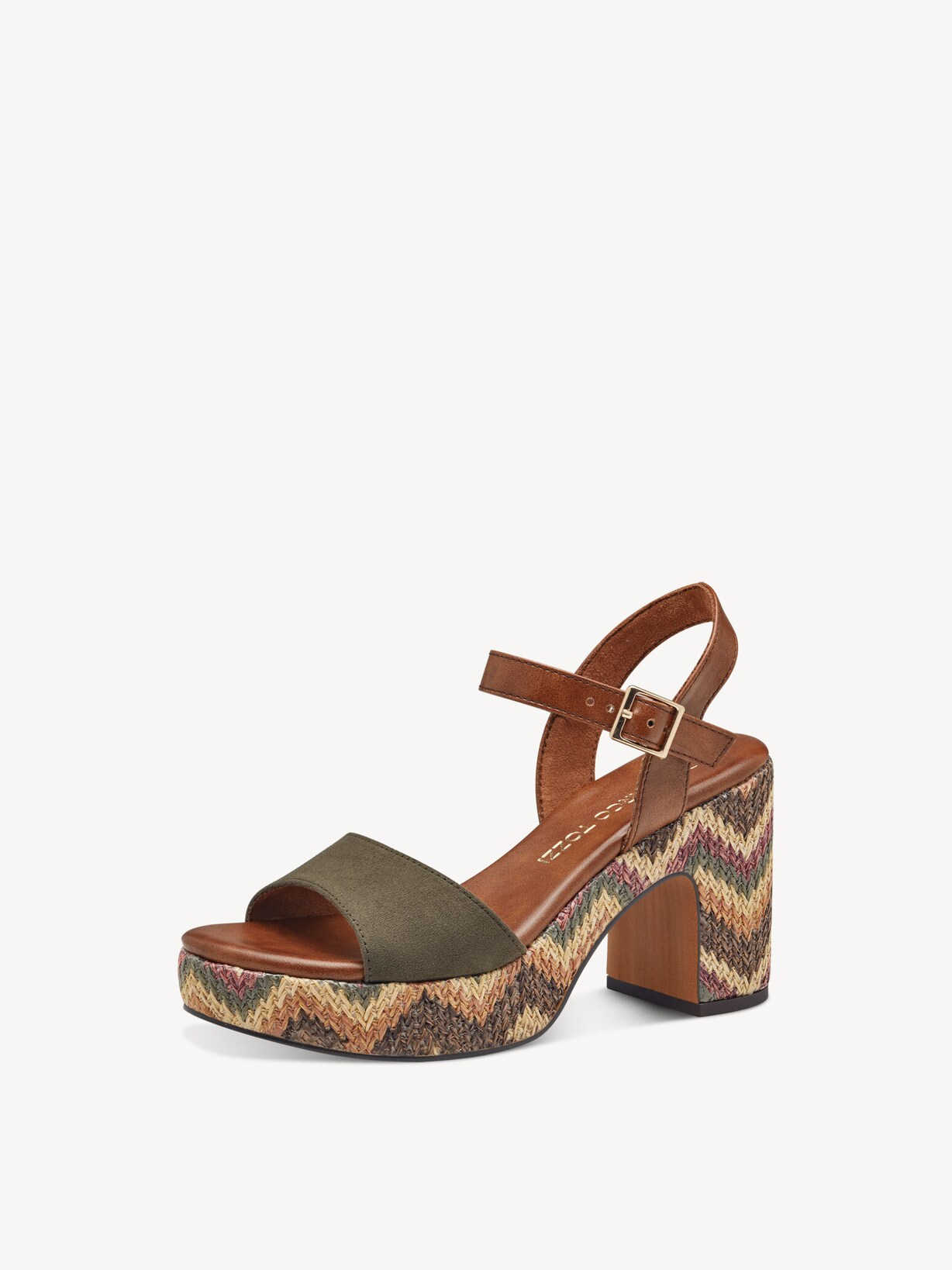 Marco Tozzi, Sandal - khaki KHAKI COMB, bild 1 av 6
