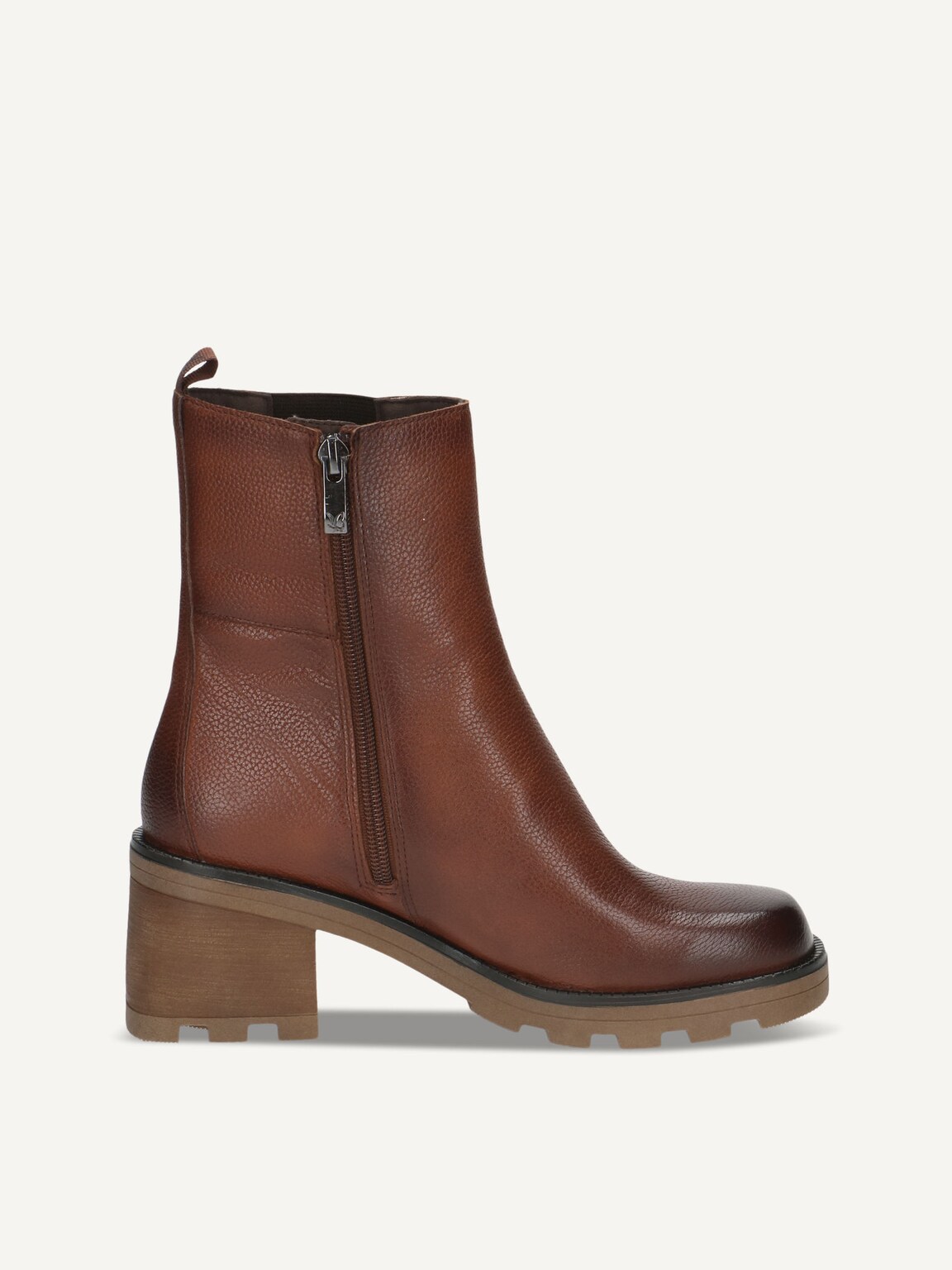Caprice, Leather Bootie - brown COGNAC NAPPA, image 4 of 6