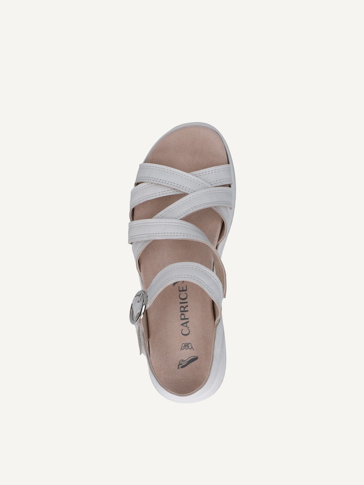 Caprice, Sandale en cuir - blanc WHITE NAPPA, image 5 sur 6