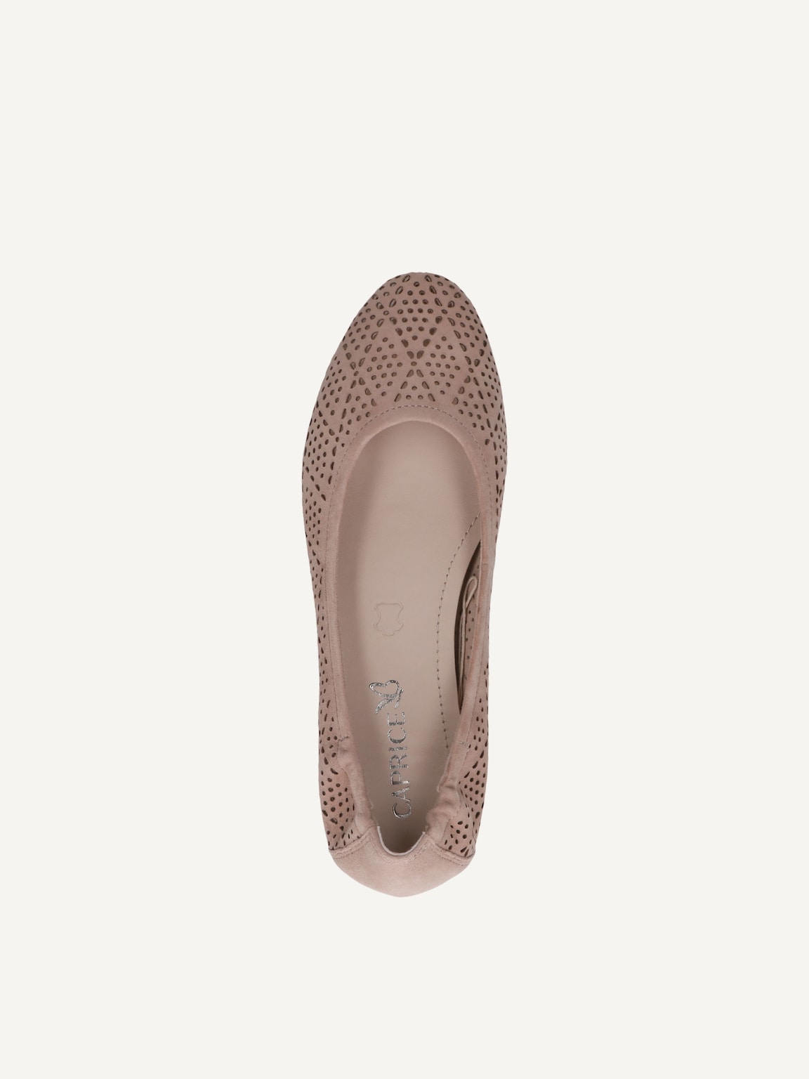 Caprice, Leather Ballerina - brown BARK SUEDE, image 6 of 6