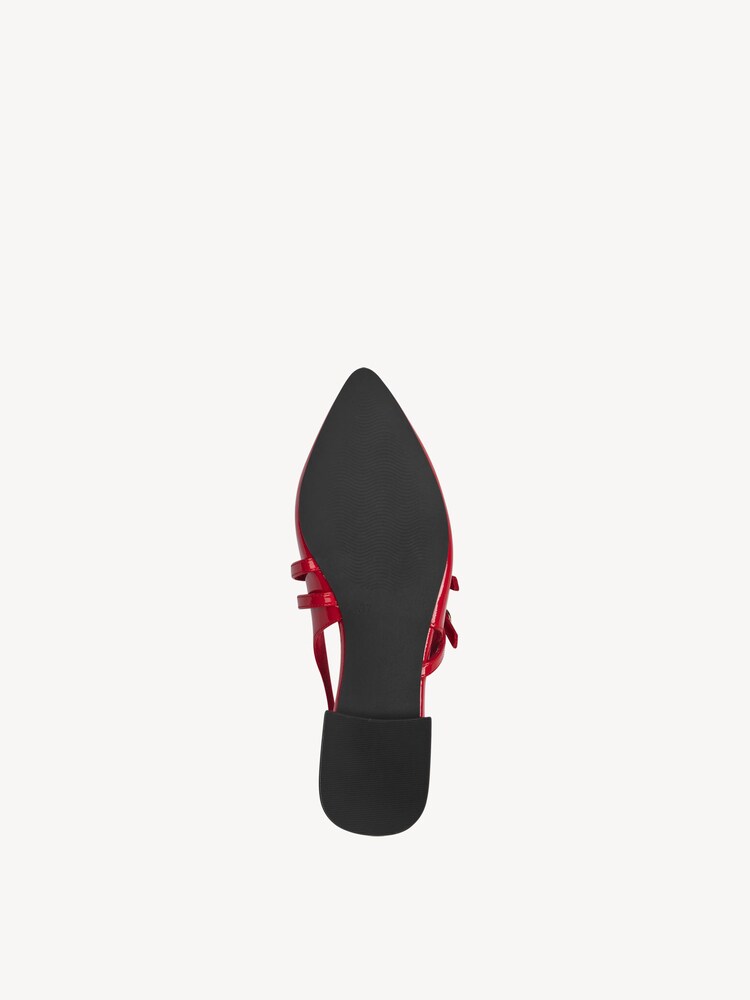 Marco Tozzi, Scarpe con cinturino alla caviglia - rosso RED PATENT, immagine 4 di 6