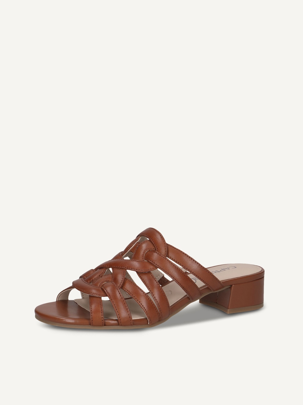 Caprice, Leather Mule - brown COGNAC NAPPA, image 1 of 6