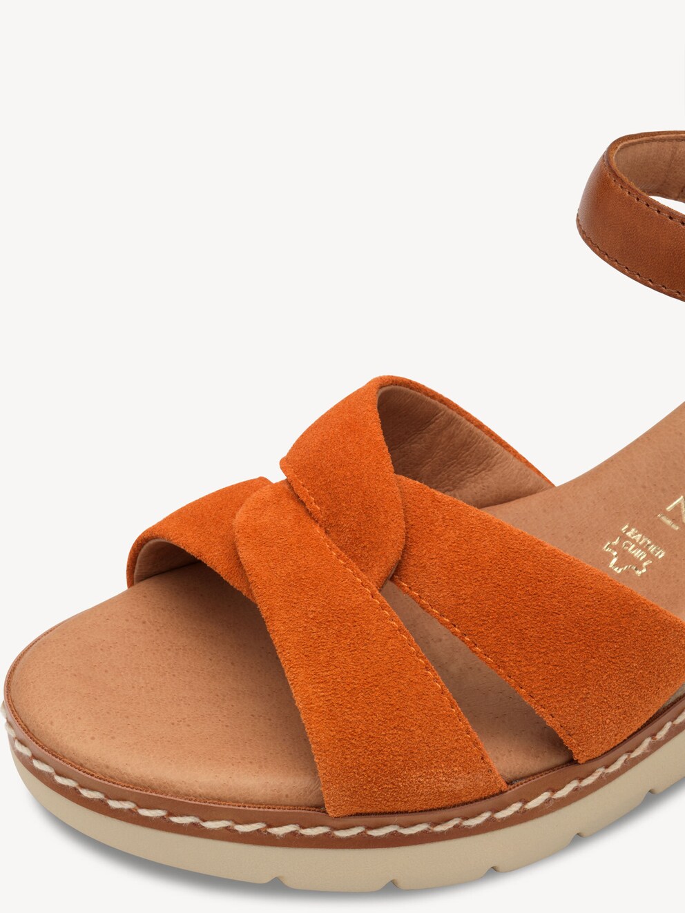 Marco Tozzi, Sandale en cuir - orange MANGO COMB, image 4 sur 6