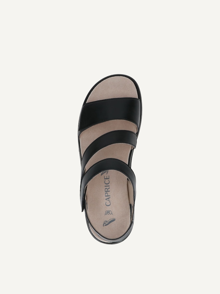 Caprice, Sandale en cuir - noir BLACK NAPPA, image 4 sur 5