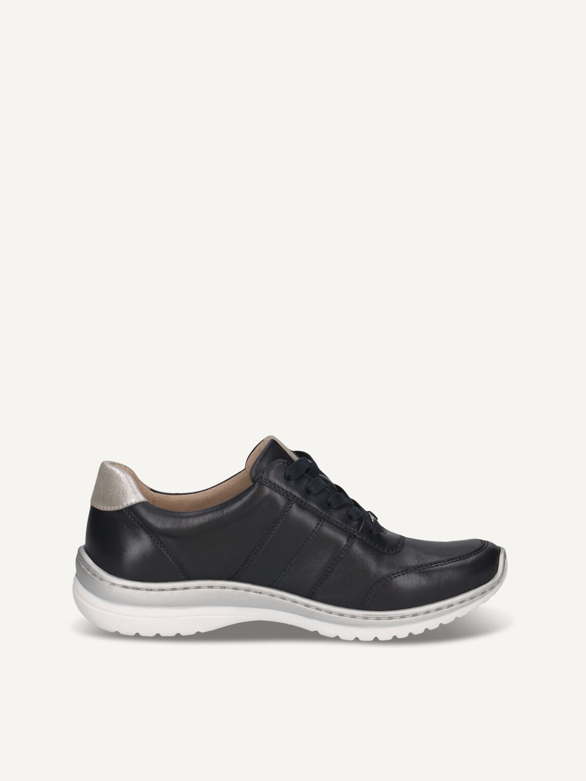 Caprice, Leather Sneaker - blue DK BLUE/SILVER, image 3 of 5