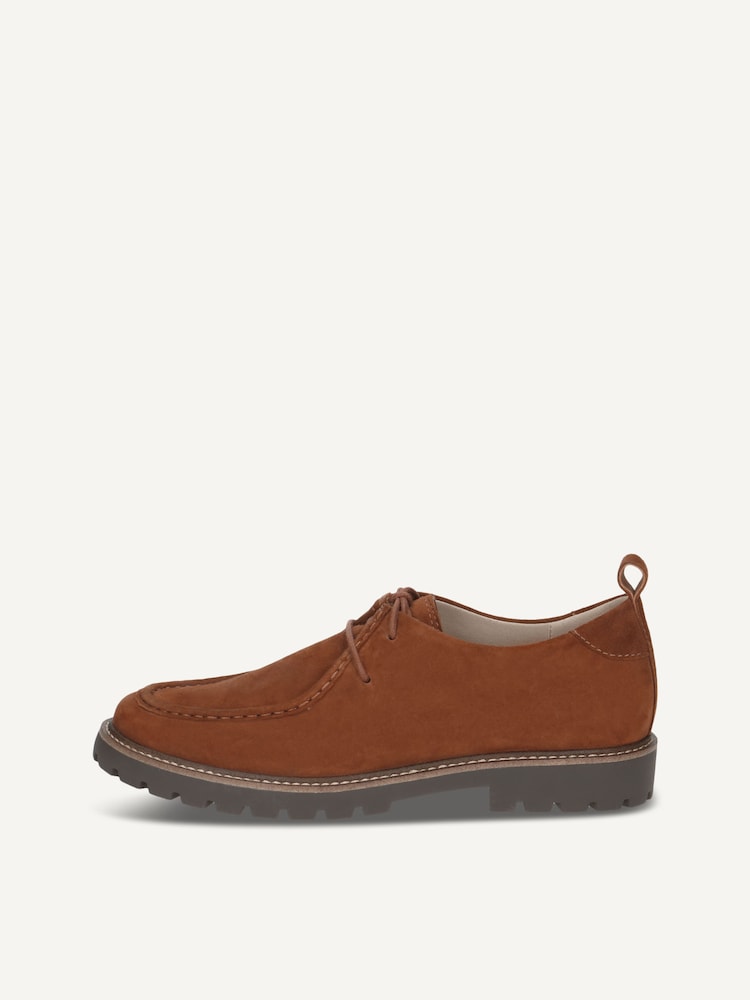 Caprice, Leather Low shoes - brown COGNAC SUEDE, image 3 of 6