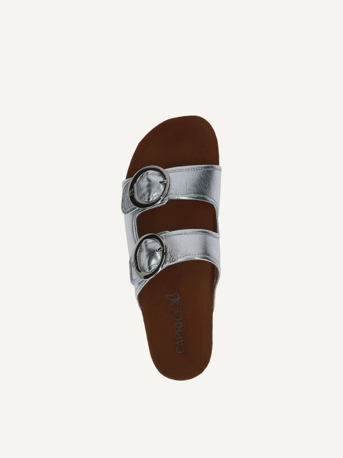 Caprice, Leather Mule - silver SILVER METAL., image 5 of 5