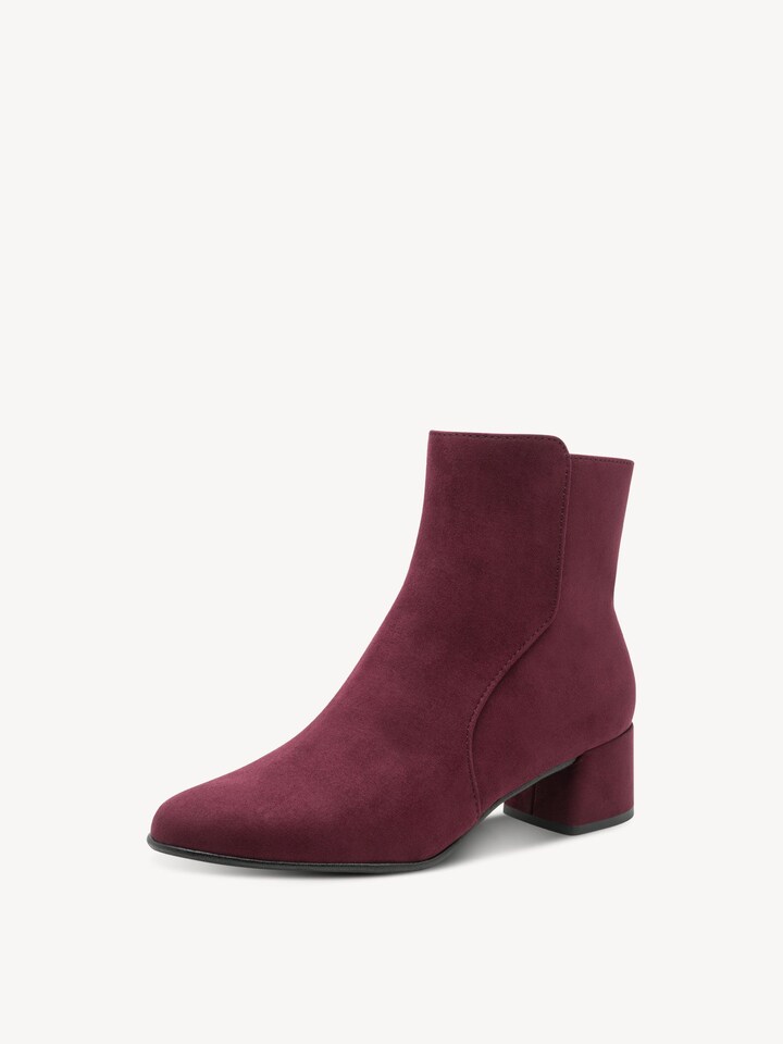 Marco Tozzi, Bootie - red MULBERRY