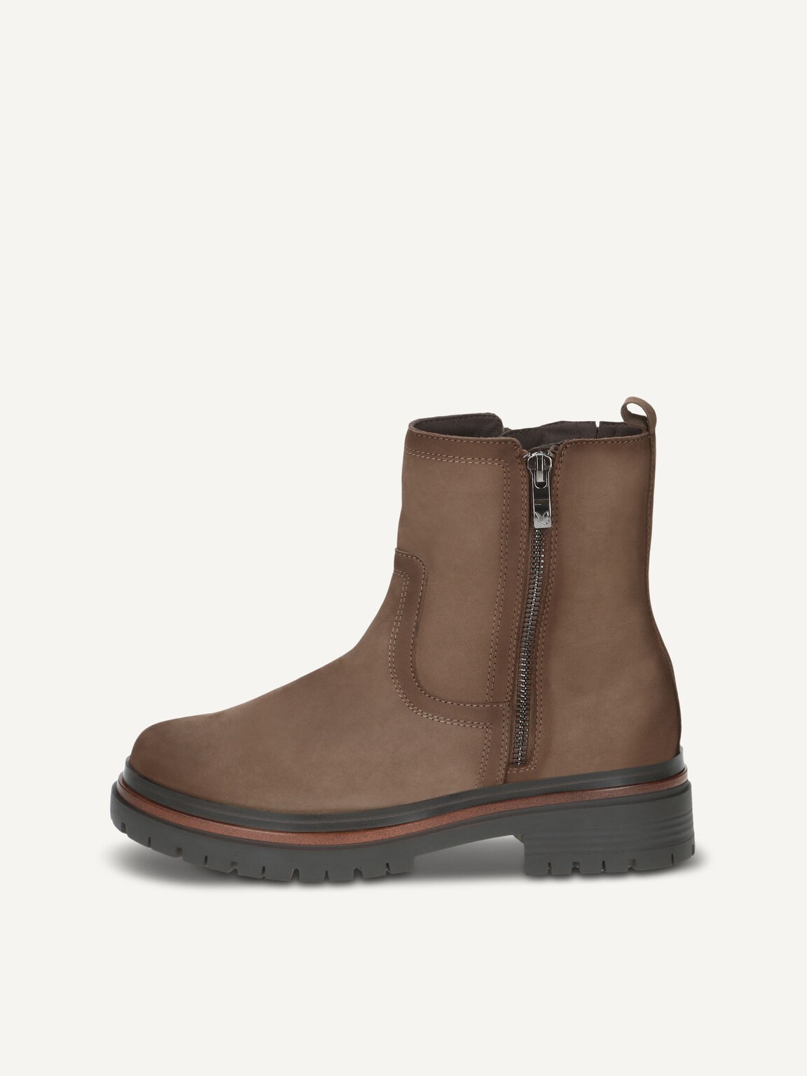 Caprice, Leather Bootie - beige TAUPE NUBUC, image 2 of 5