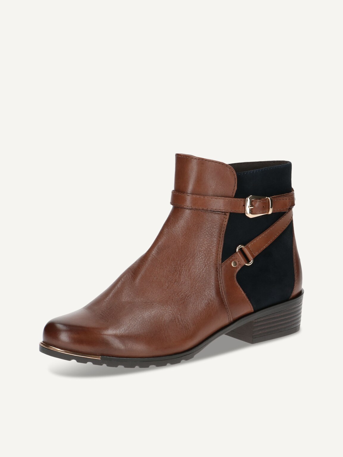 Caprice, Leather Bootie - brown COGNAC COMB, image 1 of 5