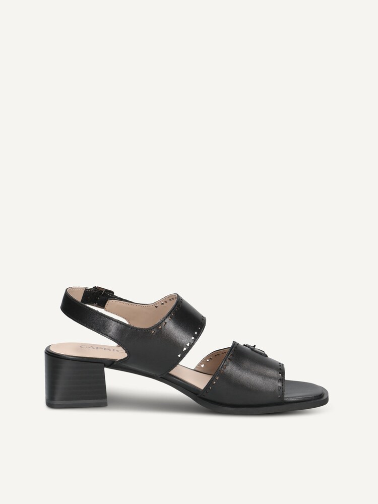 Caprice, Sandale à talon en cuir - noir BLACK NAPPA, image 3 sur 5