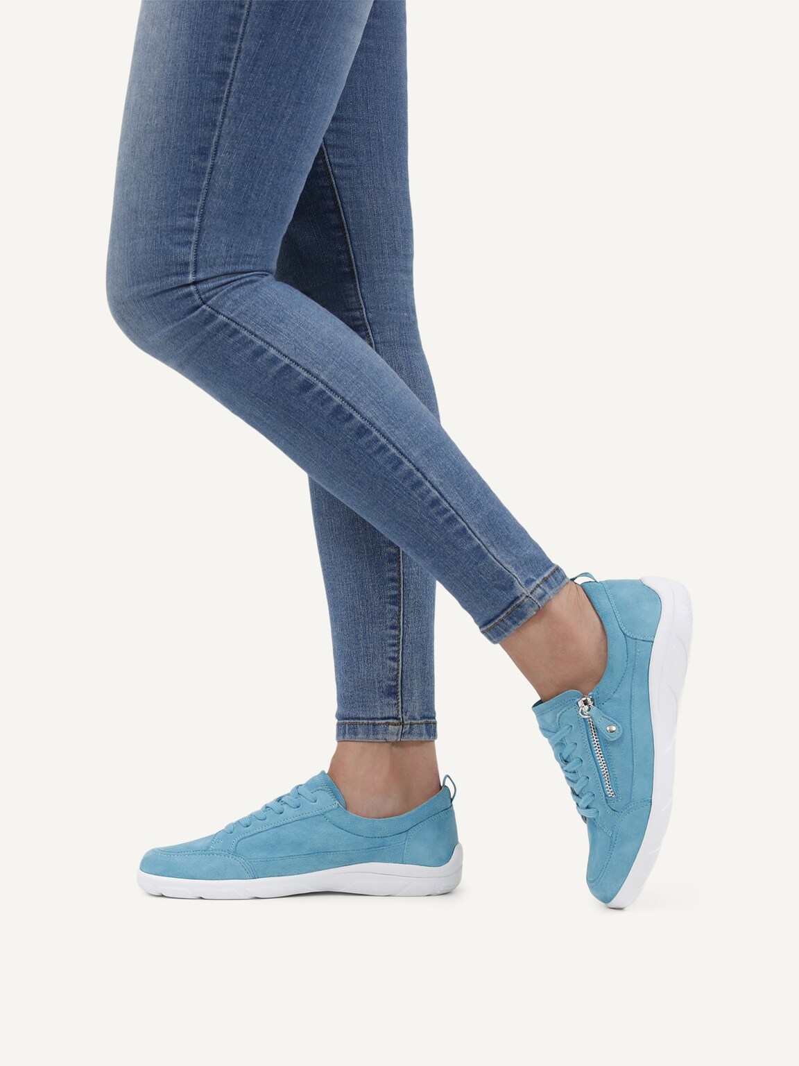 Caprice, Leather Sneaker - blue BLUE SUEDE, image 2 of 6