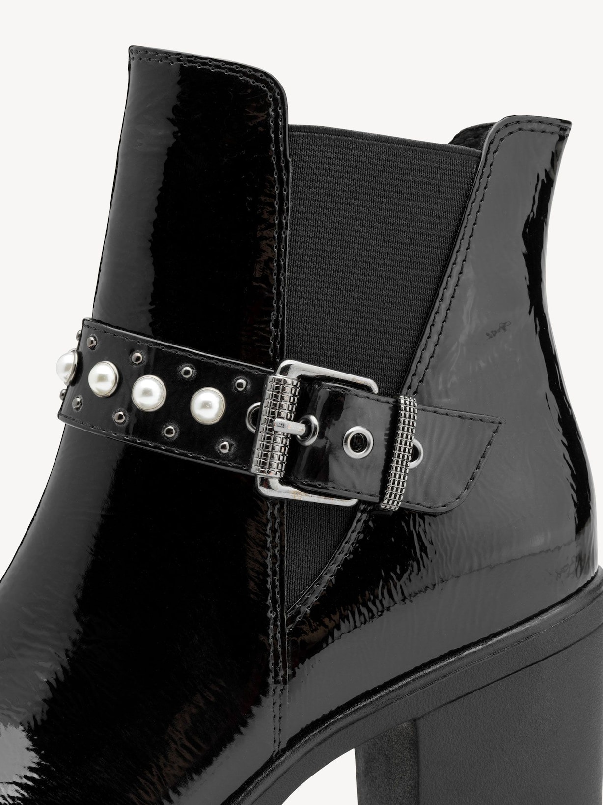 Marco Tozzi, Kotníčková obuv - černá BLACK PATENT, obrázek 5 z 7
