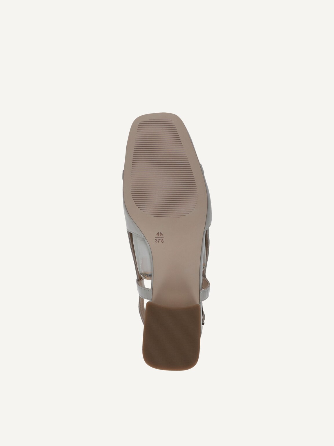 Caprice, Leather sling pumps - white SNOW NAPLAK, image 5 of 6