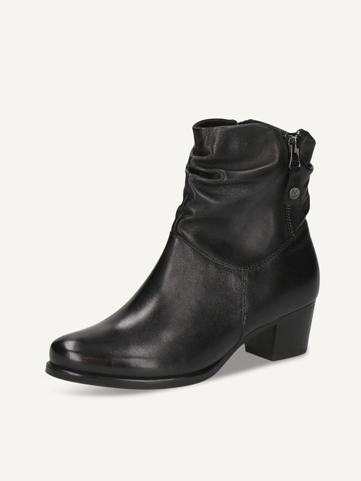 Caprice, Leather Bootie - black BLACK SOFTNAP., image 1 of 5