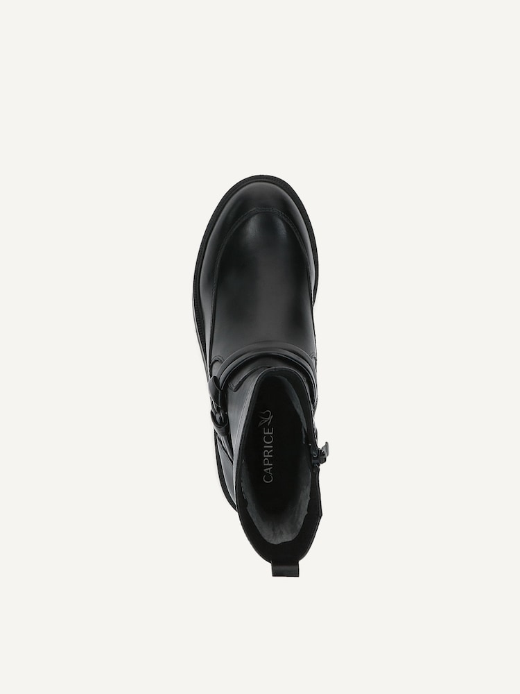 Caprice, Bottine en cuir - noir BLACK NAPPA, image 5 sur 6