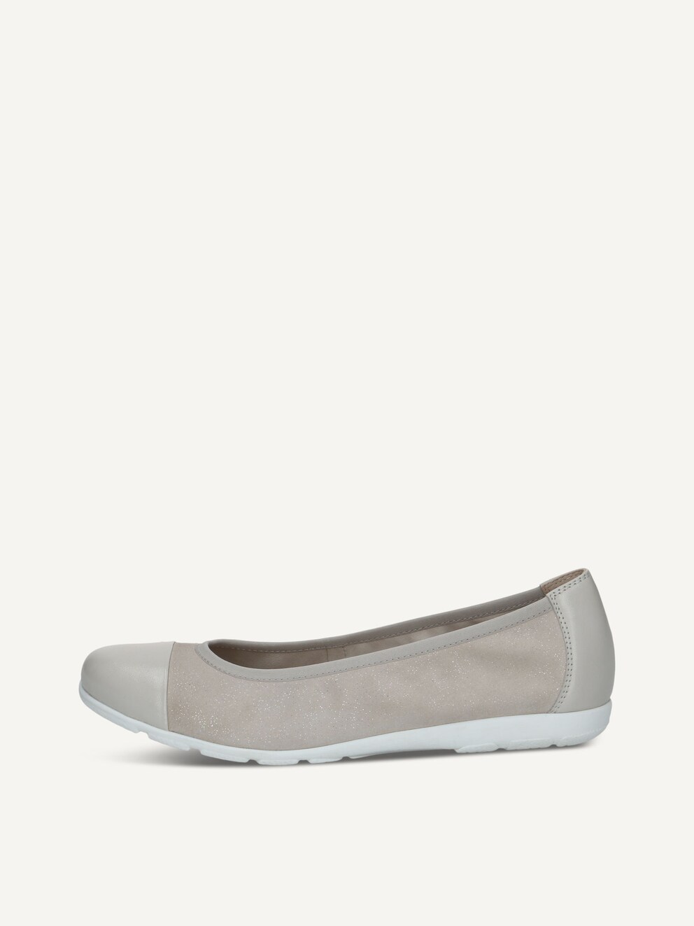 Caprice, Ballerine en cuir - gris LT.GREY COMB, image 1 sur 5