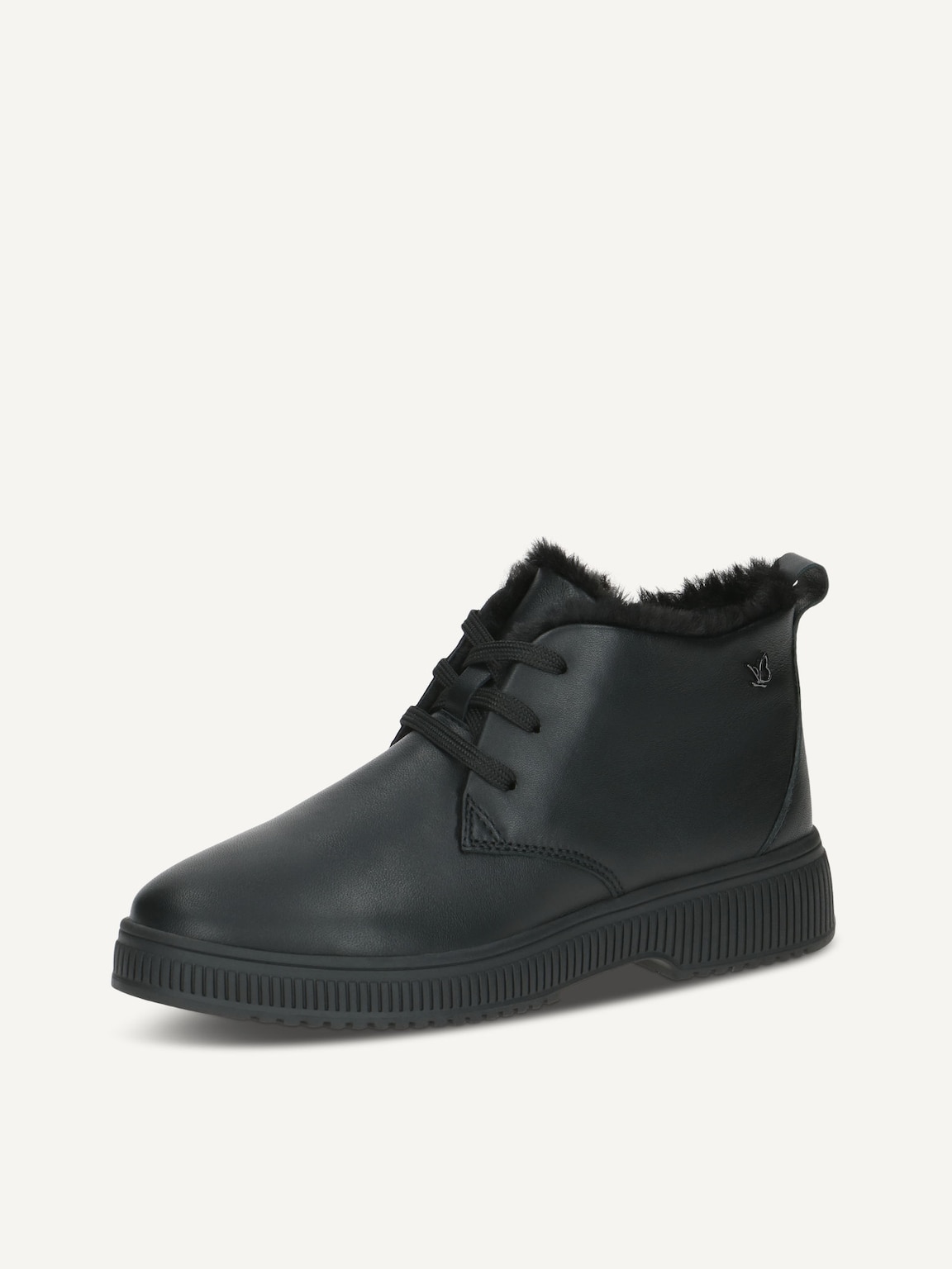 Caprice, Leather Bootie - black warm lining BLACK NAPPA, image 1 of 5