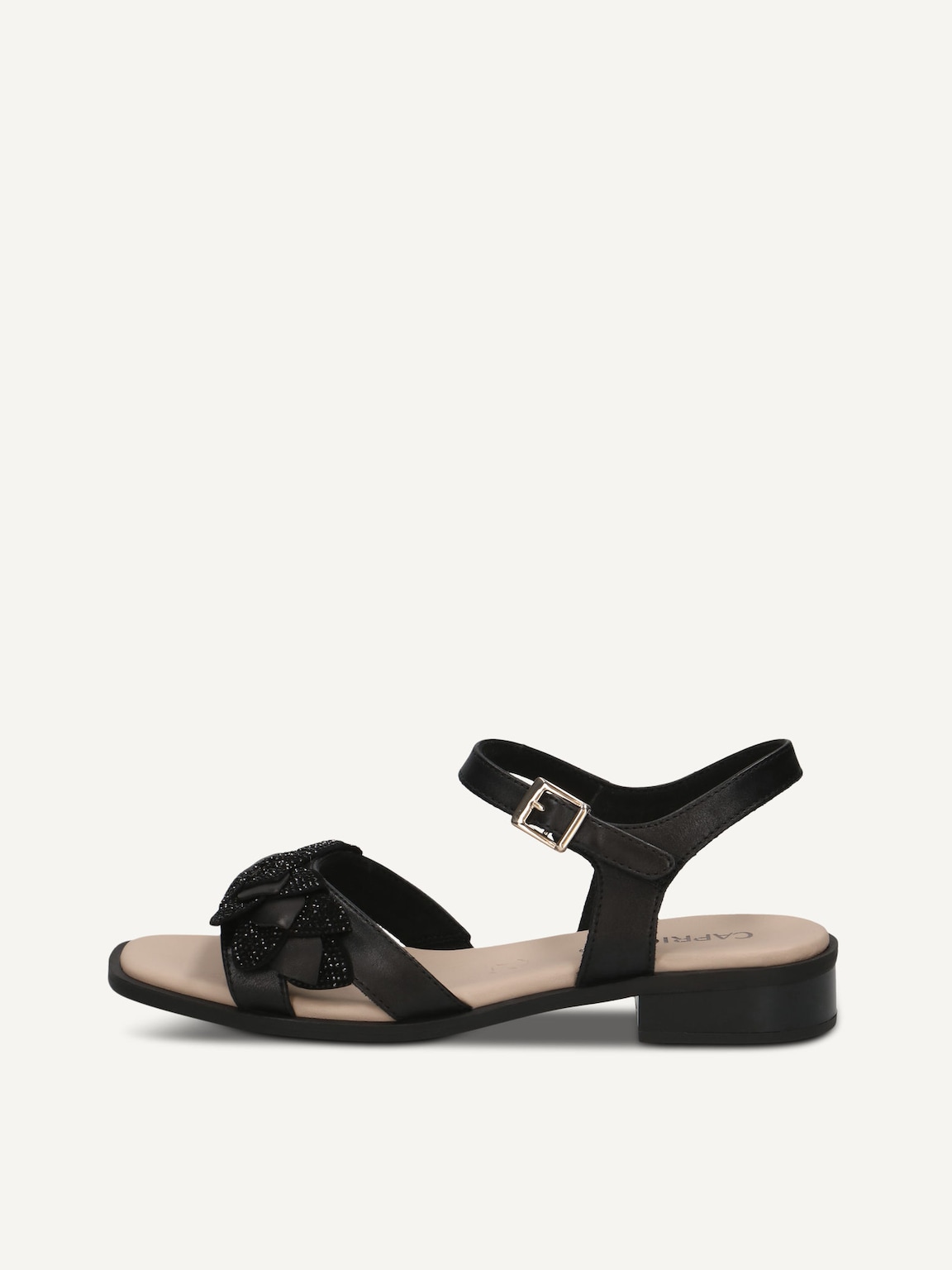 Caprice, Leather Heeled sandal - black BLACK COMB, image 3 of 6