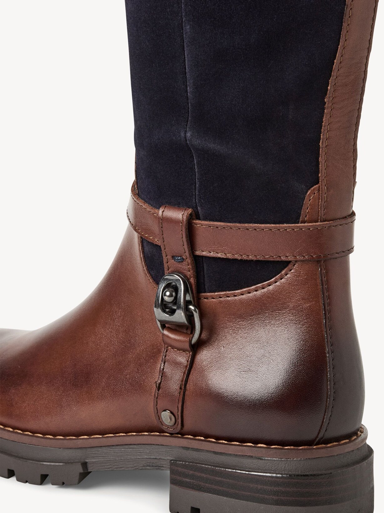 Marco Tozzi, Kozačky - hnědá CHESTNUT/NAVY, obrázek 5 z 7