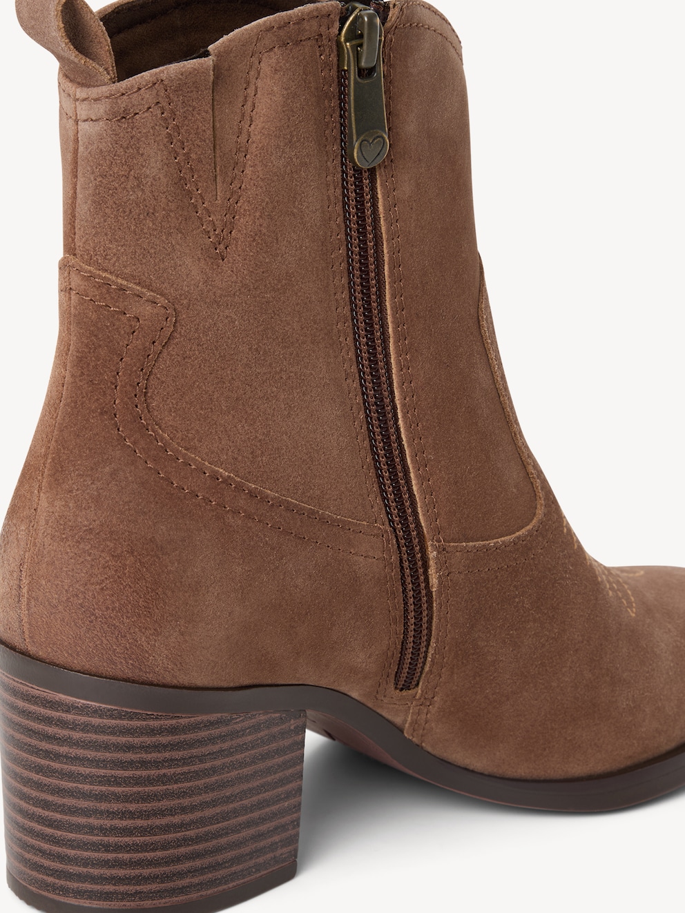 Marco Tozzi, Lederstiefelette - braun BROWN SUEDE, Bild 4 von 6