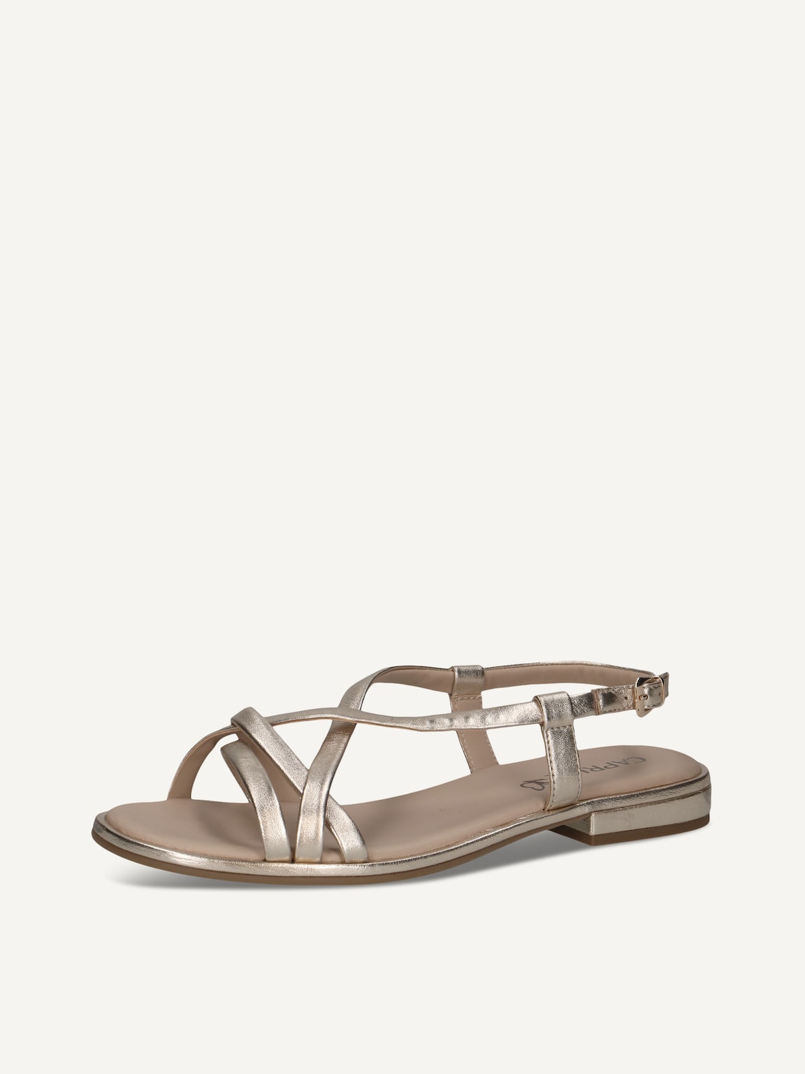 Caprice, Leather Sandal - gold LT.GOLD METAL., image 1 of 5