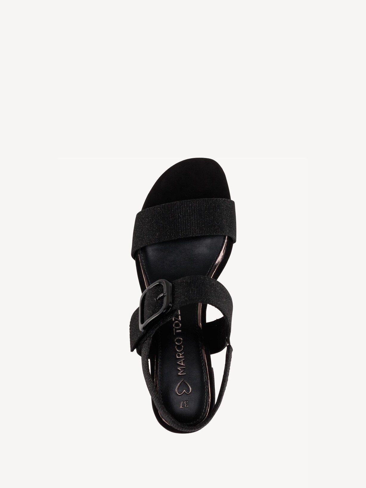 Marco Tozzi, Sandalette - sort BLACK METALLIC, billede 9 af 12