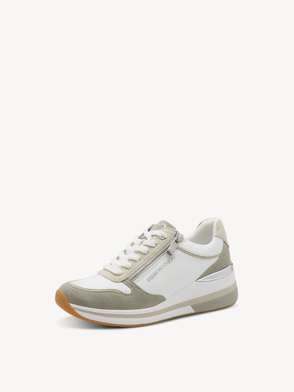Marco Tozzi, Sneaker - weiß WHITE/MATCHA, Bild 1 von 7
