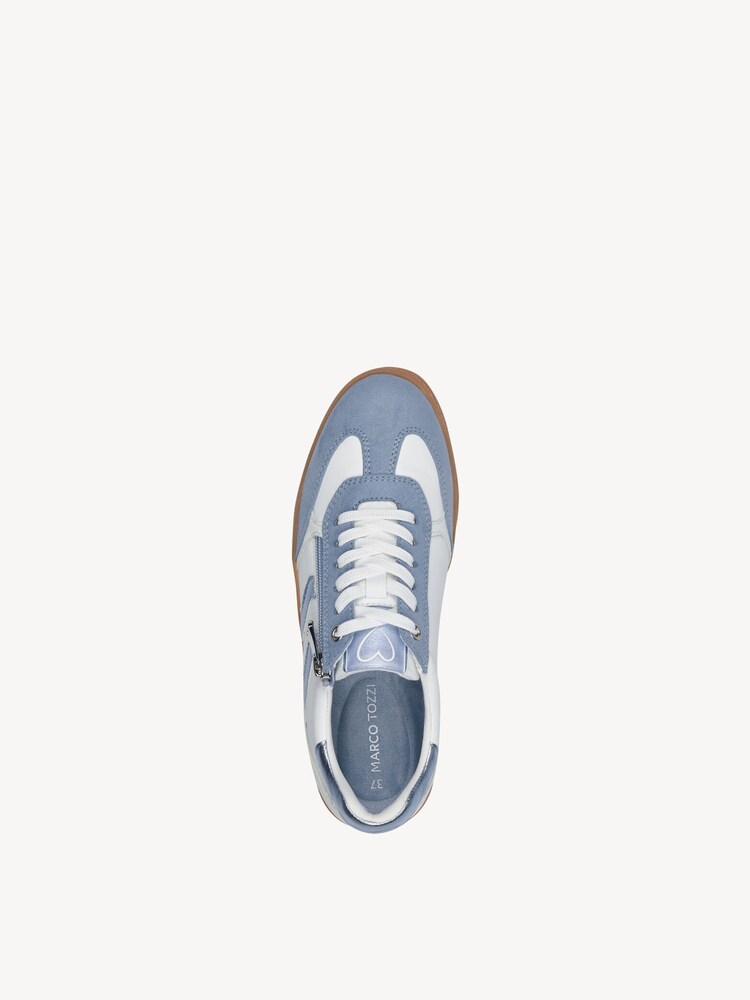 Marco Tozzi, Sneaker - bianco WHITE/LT.BLUE, immagine 3 di 6