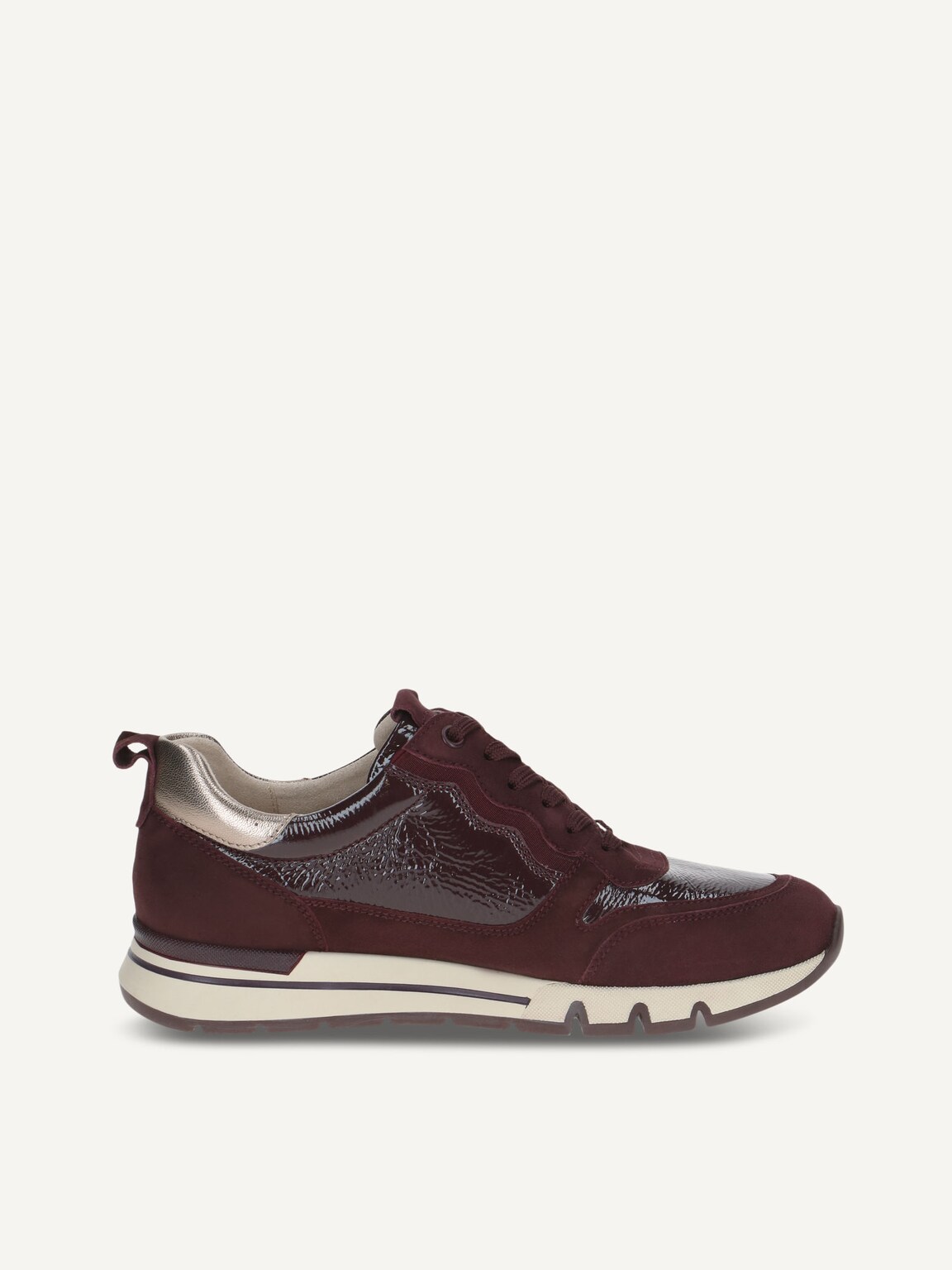 Caprice, Leather Sneaker - red BORDEAUX COMB, image 4 of 6