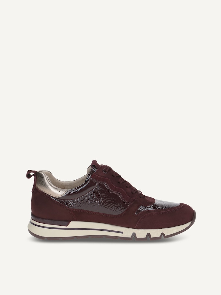Caprice, Basket en cuir - rouge BORDEAUX COMB, image 4 sur 6