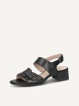 Not selected, Caprice, Leather Heeled sandal - black BLACK NAPPA