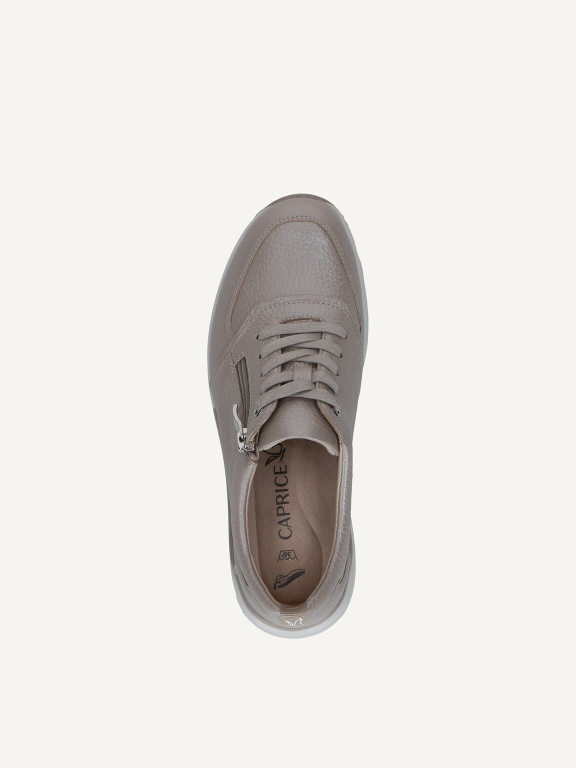 Caprice, Leather Sneaker - brown TAUPE PER.DEER, image 5 of 5