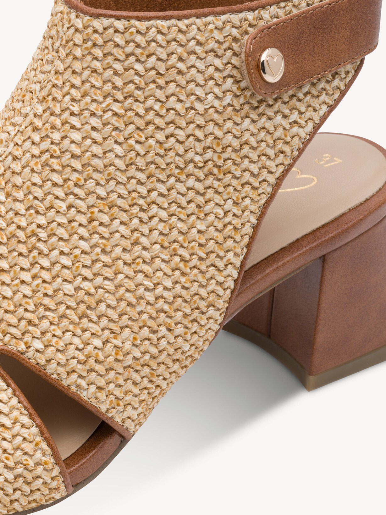 Marco Tozzi, Sandály - hnědá COGNAC COMB, obrázek 4 z 6