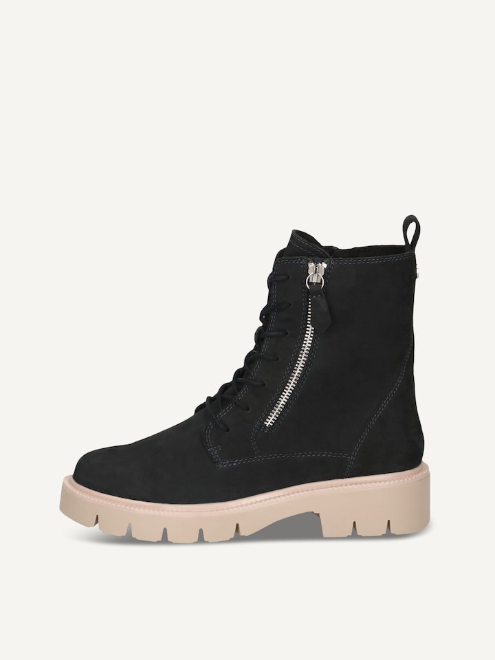 Caprice, Bottine en cuir - bleu OCEAN NUBUC
