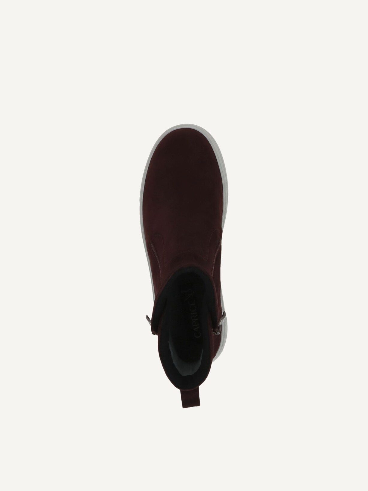 Caprice, Bottine en cuir - rouge BORDEAUX SUEDE, image 5 sur 6